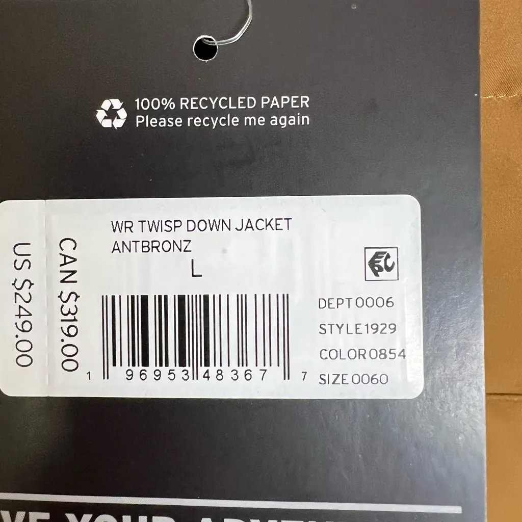 Eddie Bauer Twisp Down/Sherpa Jacket, Antique Bronze, Women’s L,  NWT - Image 14