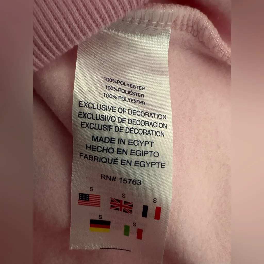 NWT Champion Powerblend Ice Cake Pink Graphic Logo Hoodie Women Small See Notes - Image 8