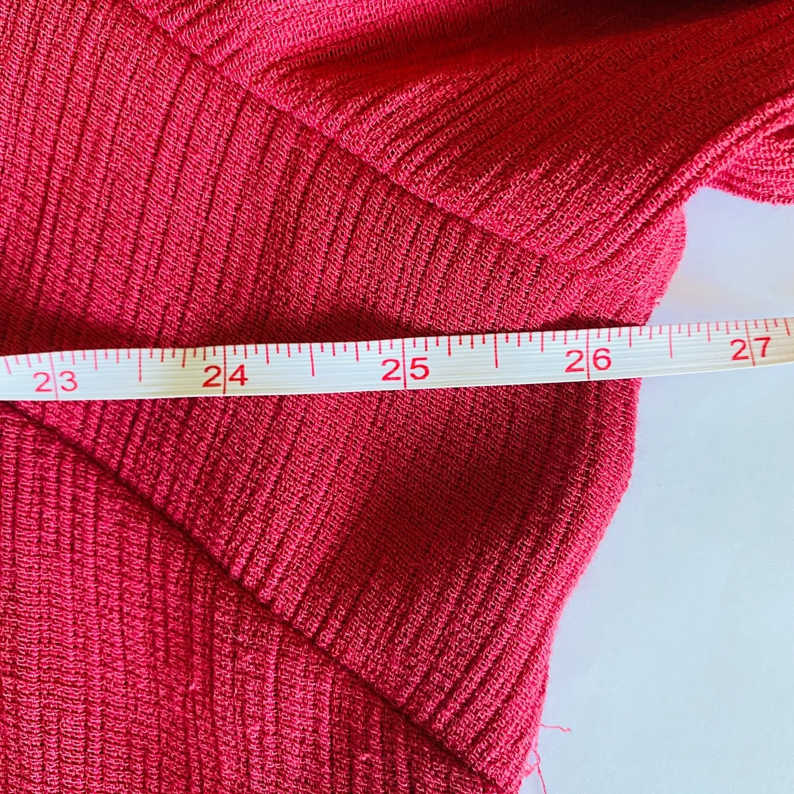 Koret Woman Beaded 3 4 Sleeve Open Cardigan Top Cover Up Lightweight Layer 22w Red - Image 5