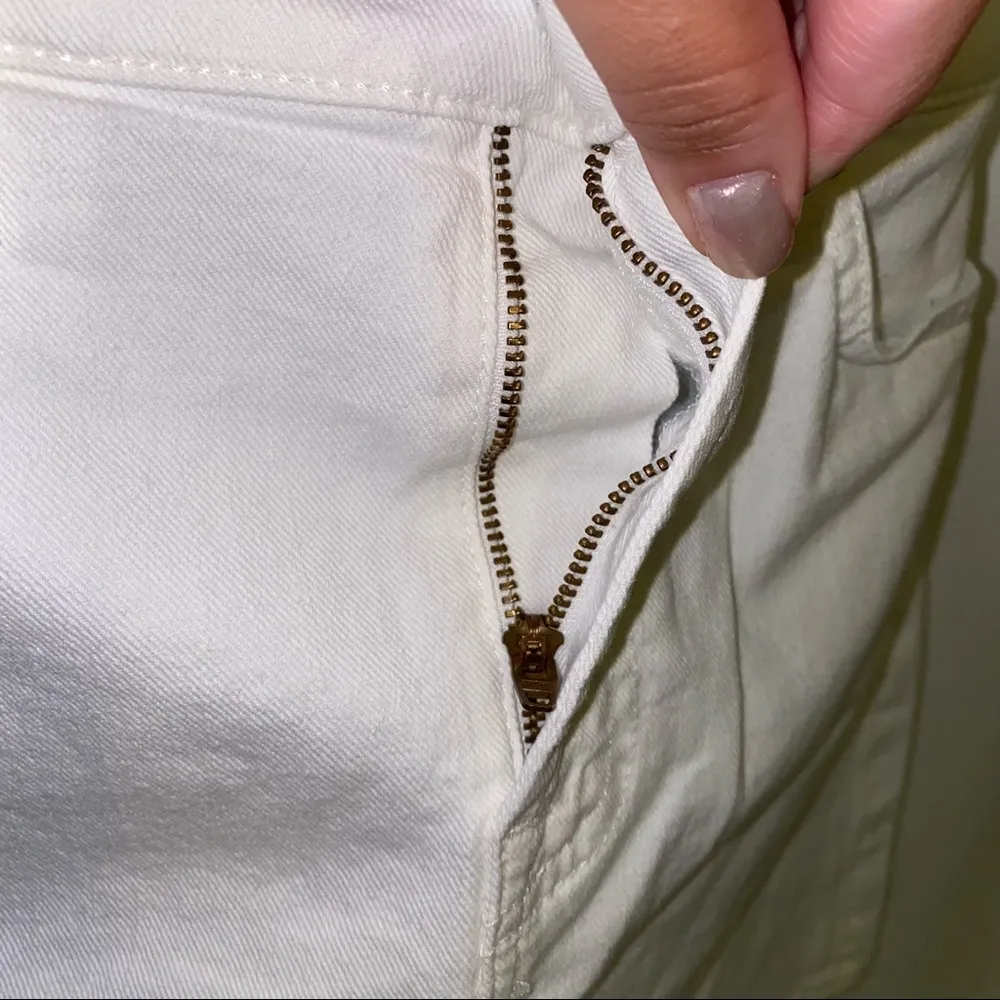 7 for all man kind white Denim Mini skirt 🆕 Size 28 - Image 15