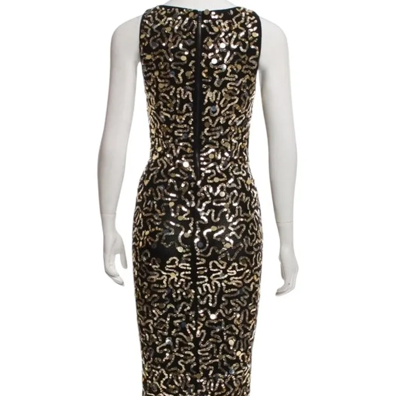 Alice + Olivia Sequined Midi Dress Size XSmall - Image 6