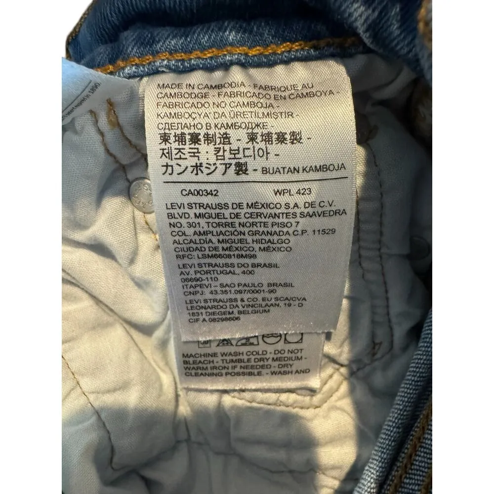 Vintage Levi’s 501 Women’ Girls Skinny Ripped Distressed Blue Jeans W25 L26 Size 25 - Image 4