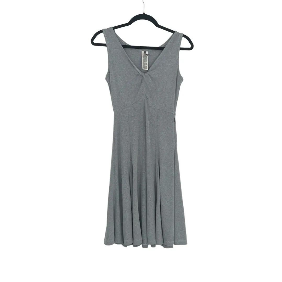Royal Robbins Womens Gray Sleeveless Quiet Luxury Knot A-Line Casual Dress XS - Image 9