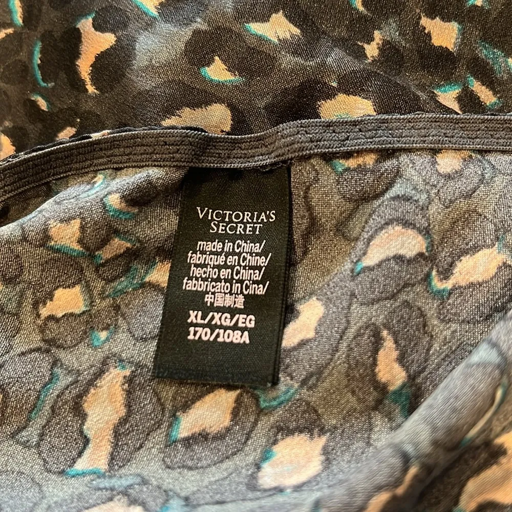 Victoria’s Secret Black Animal Leopard Print Chemise Lingerie XL - Image 7