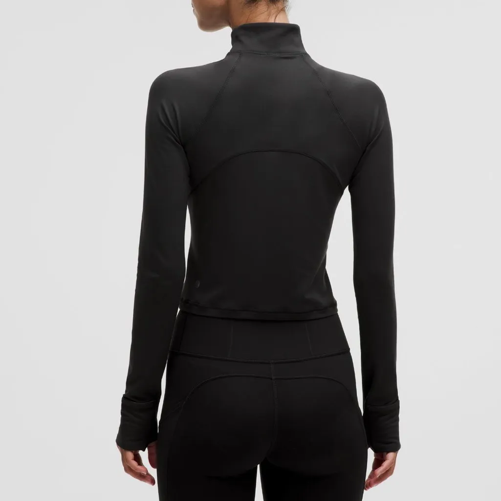 Lululemon It's Rul Cropped Half Zip. Size 8 - Image 2