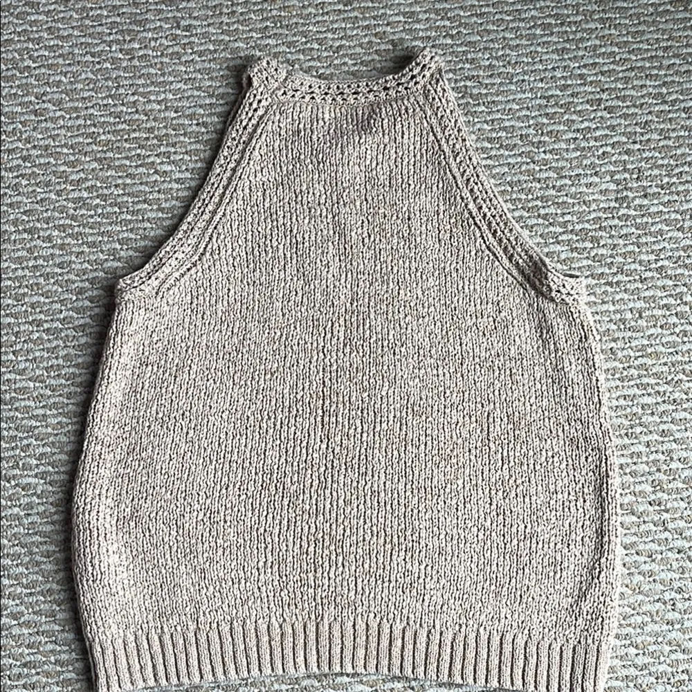 J. Crew Tan Chunky Knit Crew Neck Sweater - Image 3