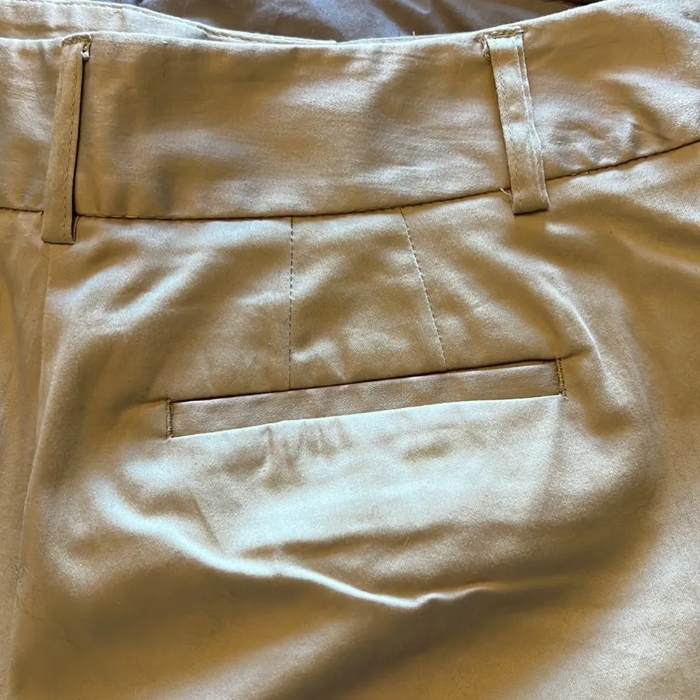 212 Collection khaki wide leg capri dress pants size 8 - Image 6
