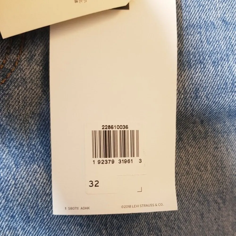 Levi's Womens Wedgie Frayed Jeans Size 32 Blue Denim Button Fly NWT High Waist - Image 6