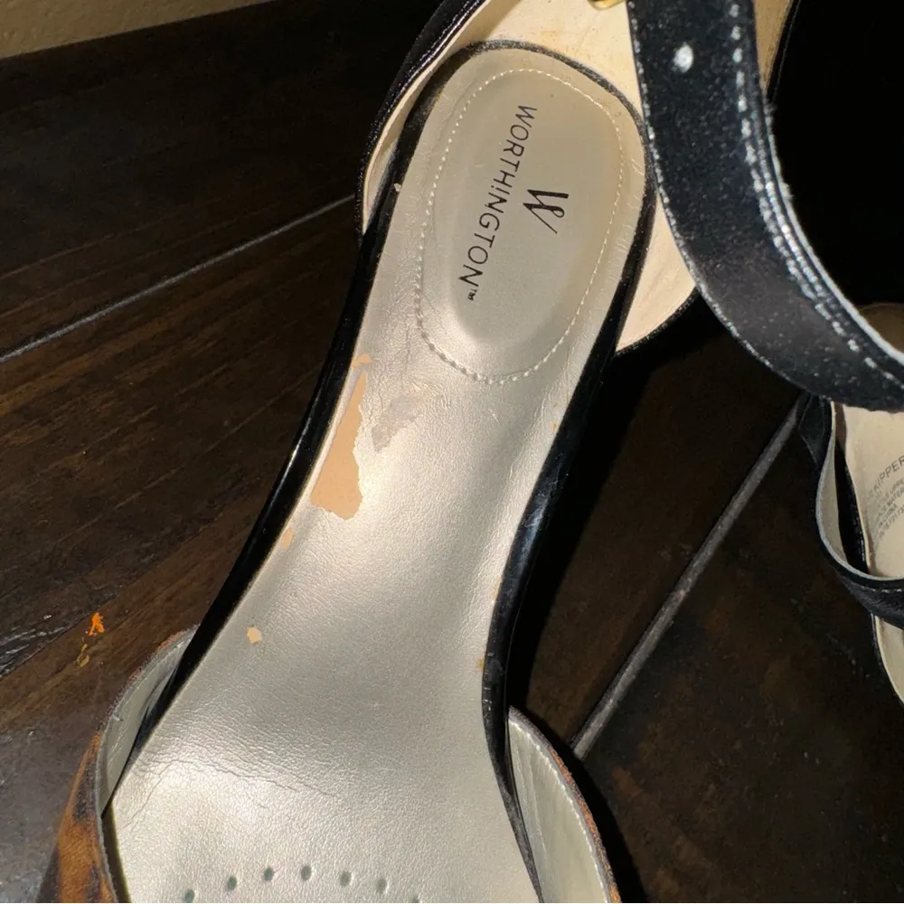 Worthington W Wor Kipper Cheetah Animal Print Pointed Toes Low Heels Womens 8 - Image 5