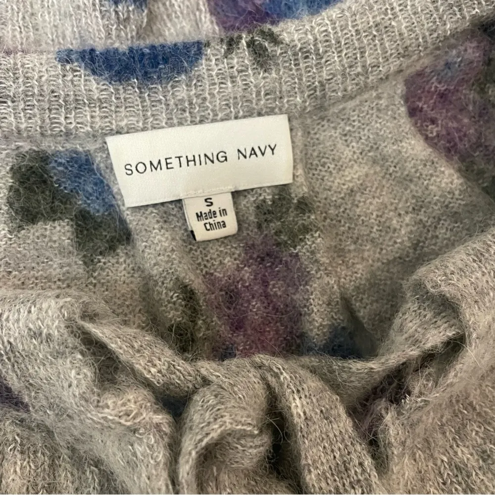 Something Navy  Floral Ruffle Sweater - Image 3