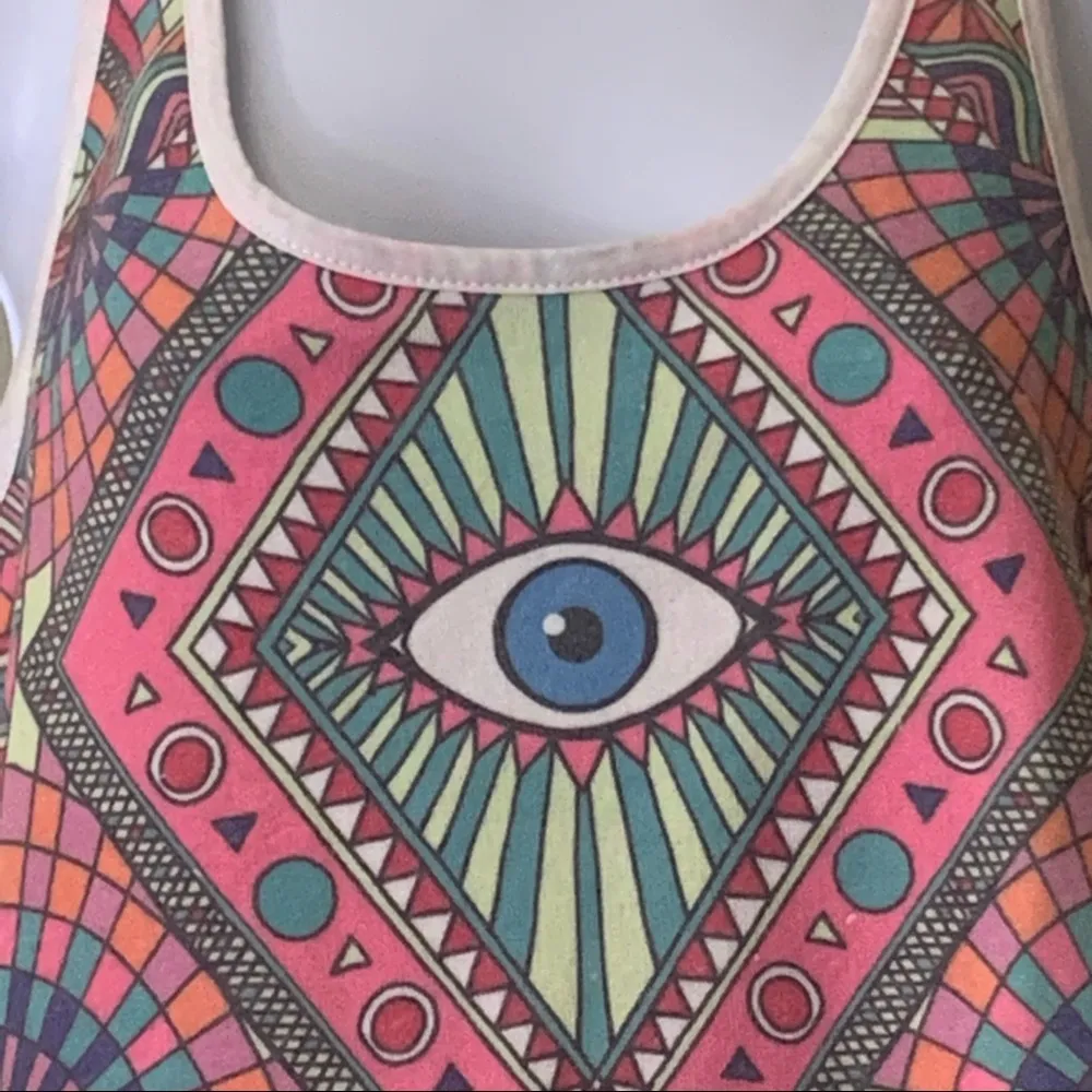 Wildfox Swim Third Eye Tank Top Cropped Beachwear - Image 5