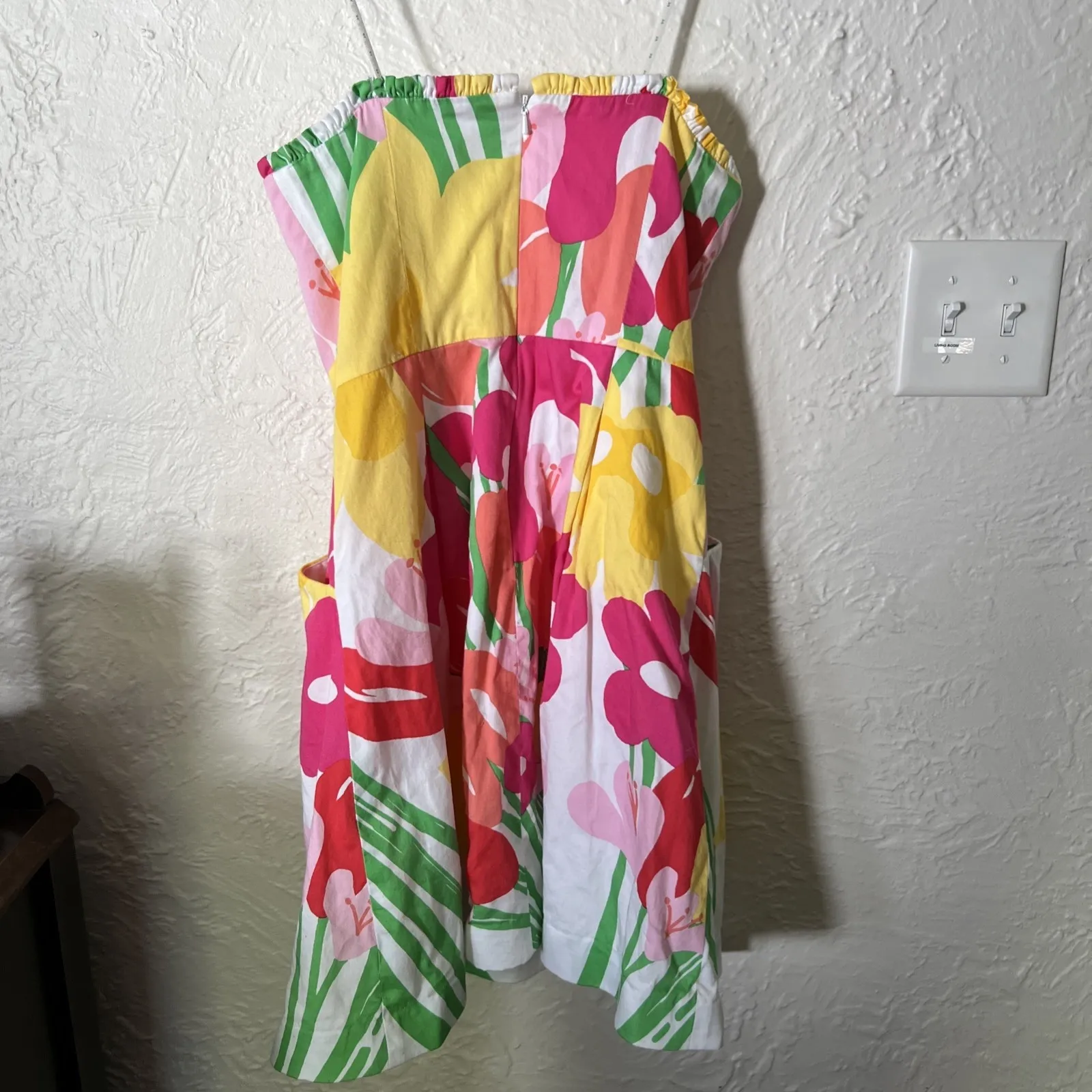 Lilly Pulitzer tropical print vintage 50's style lined cotton dress size 10 - Image 5