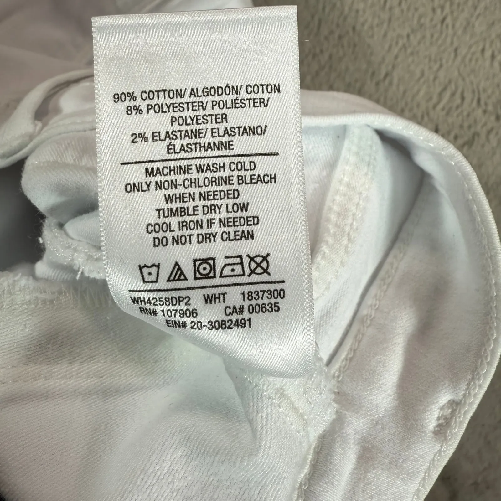 NWT Hudson Barbara Super Skinny White High Waist Jeans Sz 30 Denim Pants‎ School - Image 8