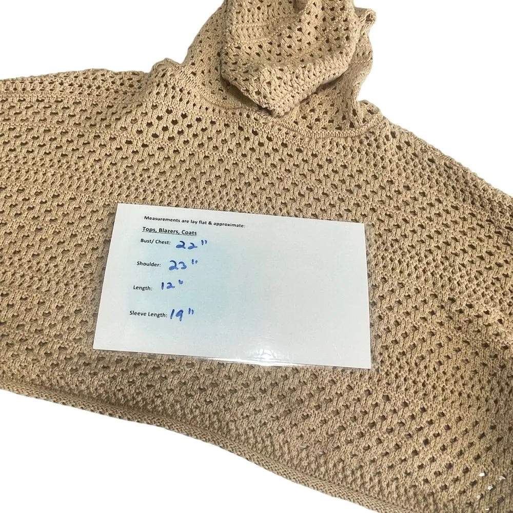 Sincerely Jules Tan Crochet Short Set size M Size M - Image 7