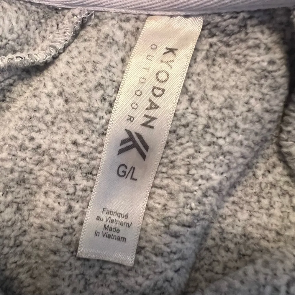 Kyodan Outdoor 1/4 Snap Hoodie Women’s L Pullover Herringbone Weave -Soft & Cozy - Image 8