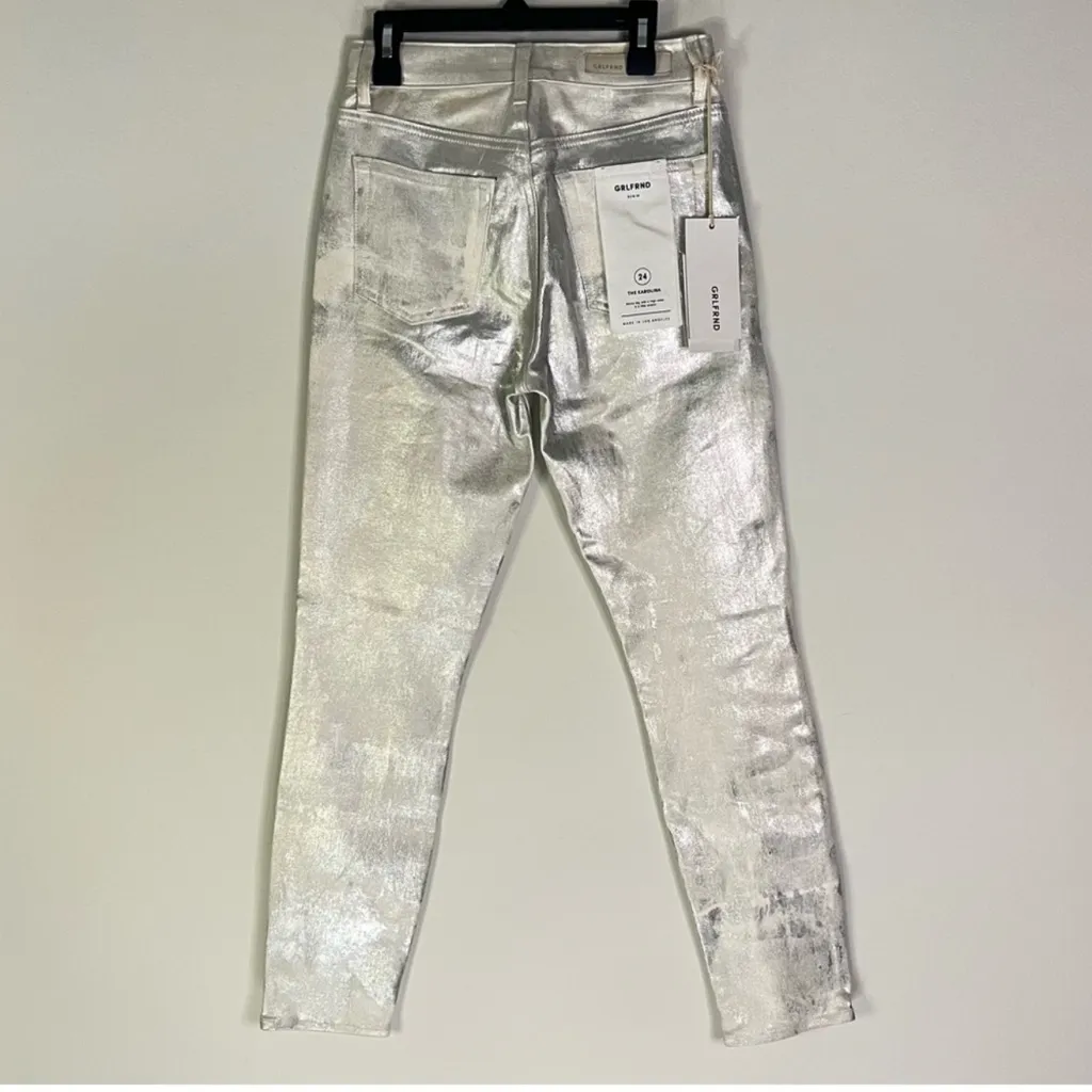 GRLFRND Karolina Silver Coated Jeans - Image 2