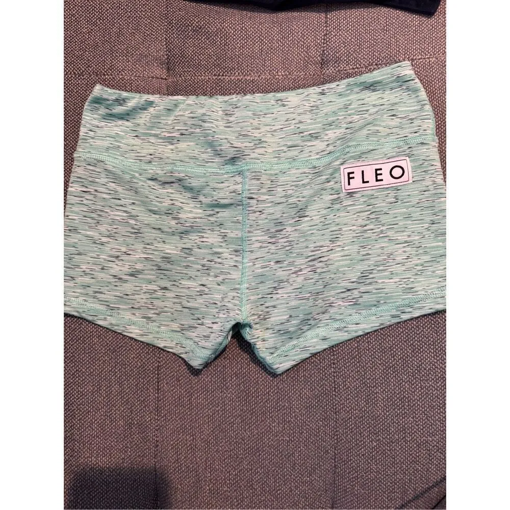 Fleo 'Mint' Athletic Original Shorts in Heathered green Size Small - Image 4