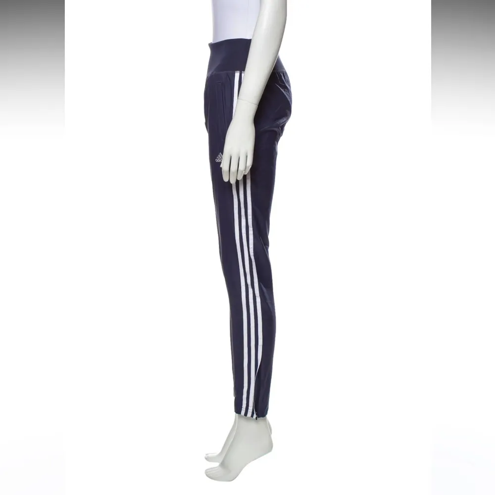 ADIDAS Striped Sweatpants Track Pants Blue Size XS NEW - Image 3