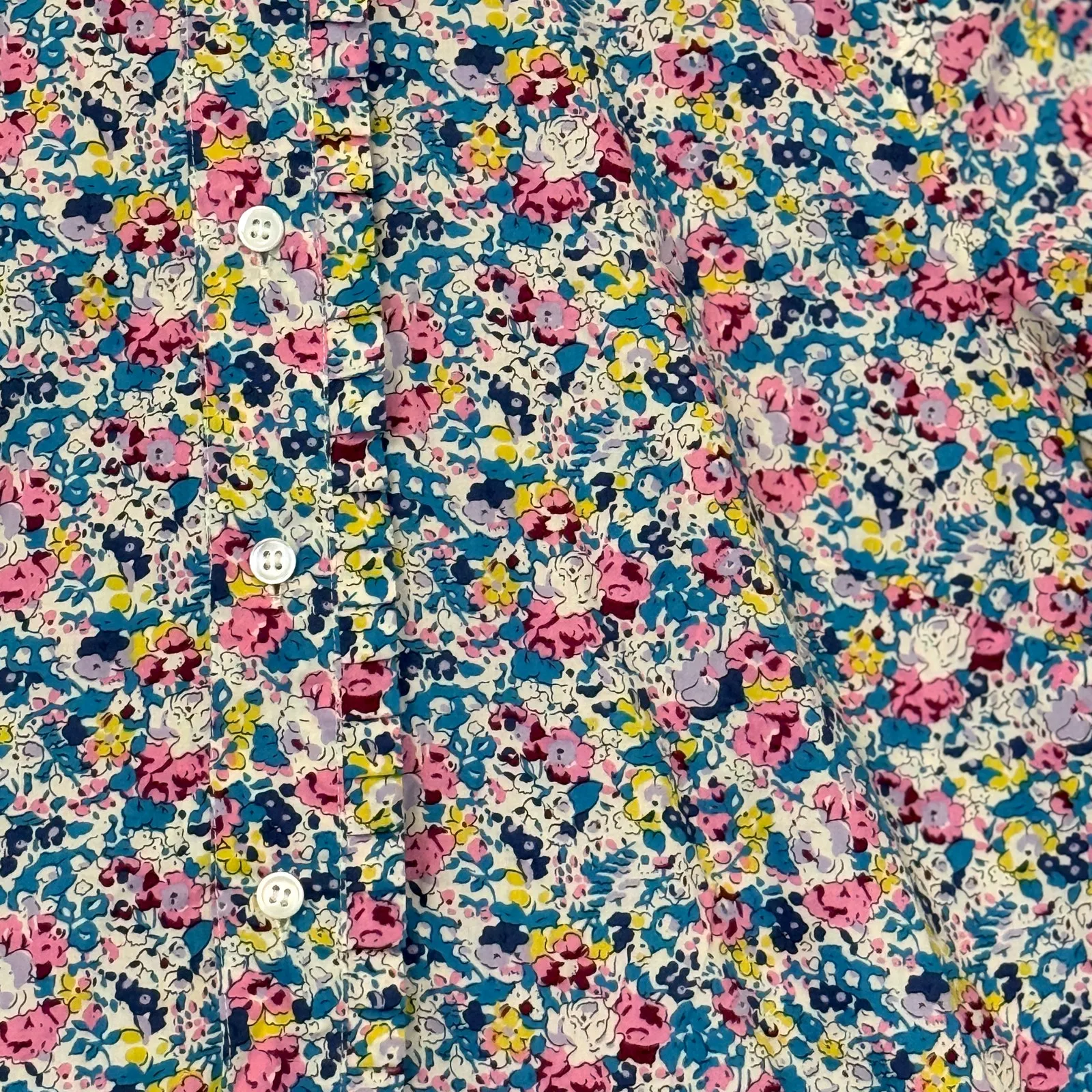 Liberty Art Fabrics For J Crew Floral Ruffle  Artsy Deco - Image 5