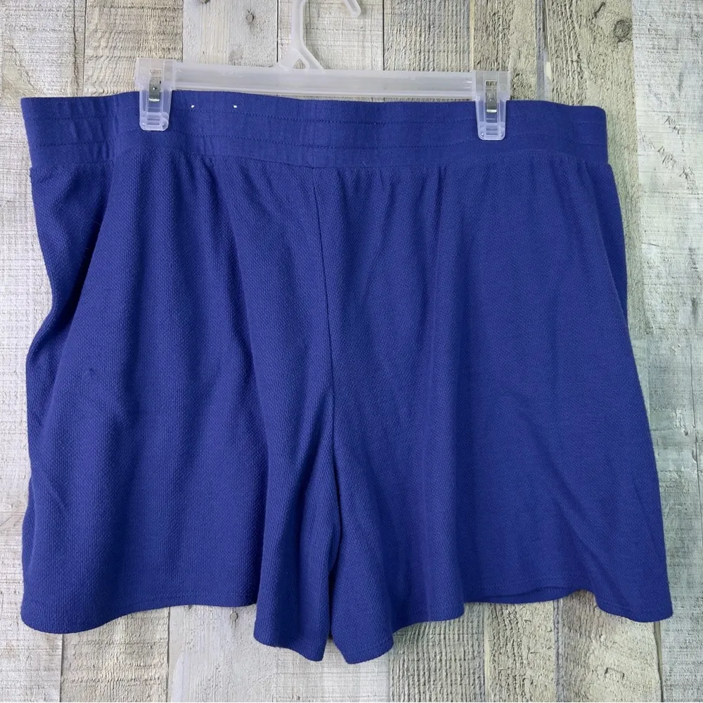St. John’s Bay Active XXL Blue Shorts Stretch Waistband w/Front Pockets - Image 2