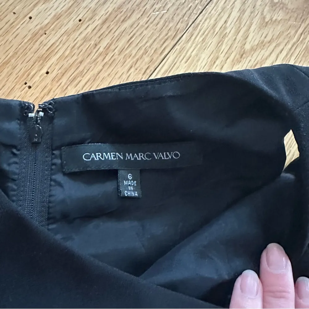 Carmen Marc Valvo Black Top Size 6 - Image 3