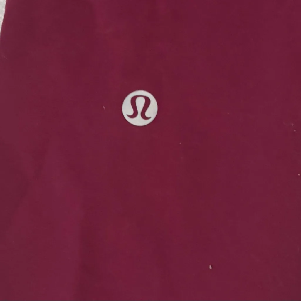 High-Waisted lululemon Burgundy Leggings - Image 7