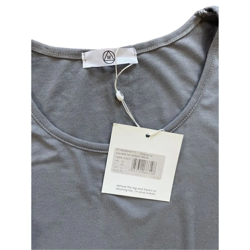 Missguided square neck blue gray maxi dress size 6 NWT - Image 3