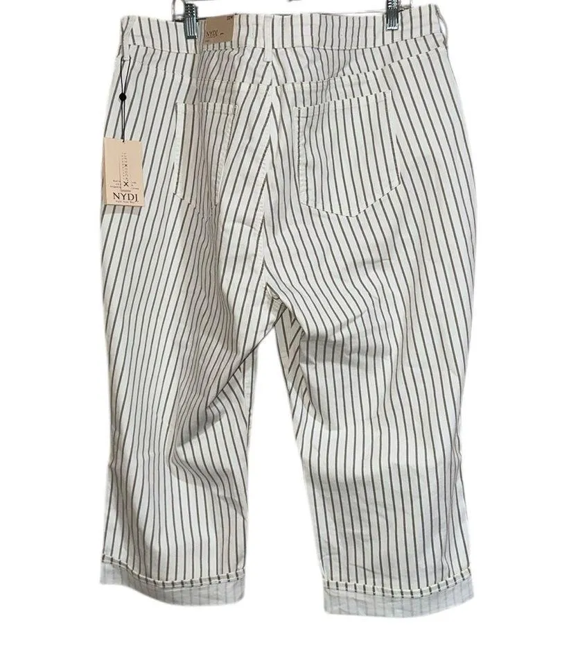 NWT NYDJ Marilyn Cuffed Crop Straight Leg Jeans (Pink Dusk)  18W, - Image 5