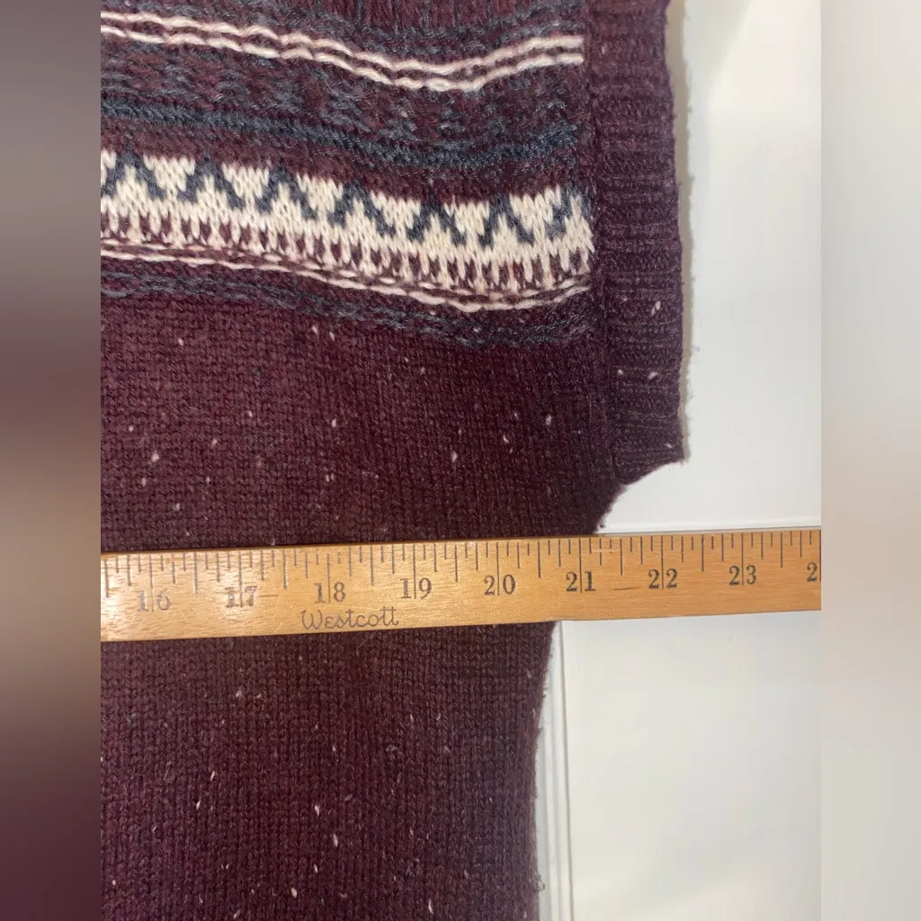 Ruff Hewn Women's Large Wool Blend Long Grandma Sweater Vest Collared Buttons - Image 3