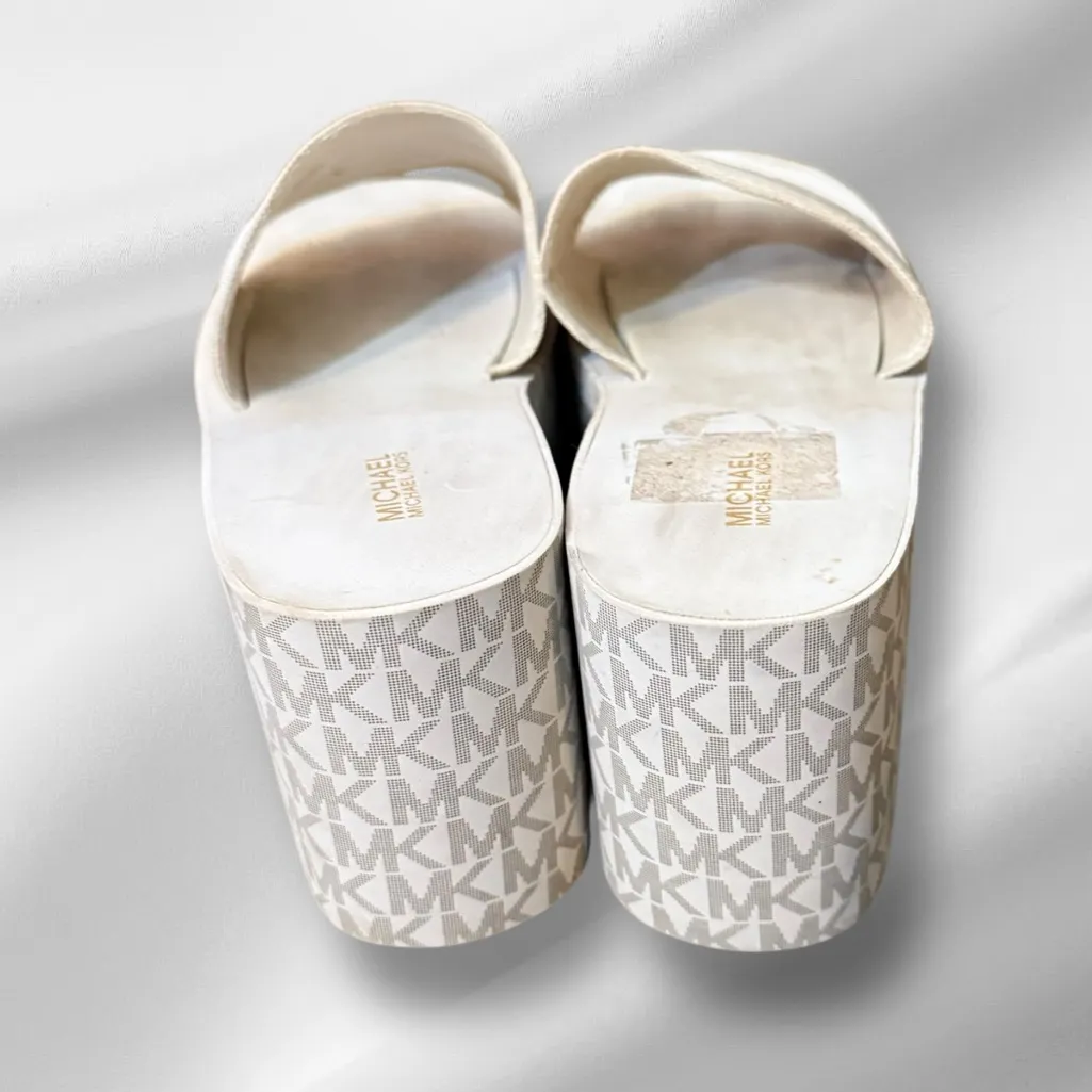 Michael‎ Michael Kors Eva Platform Slides Size 9 - Image 4
