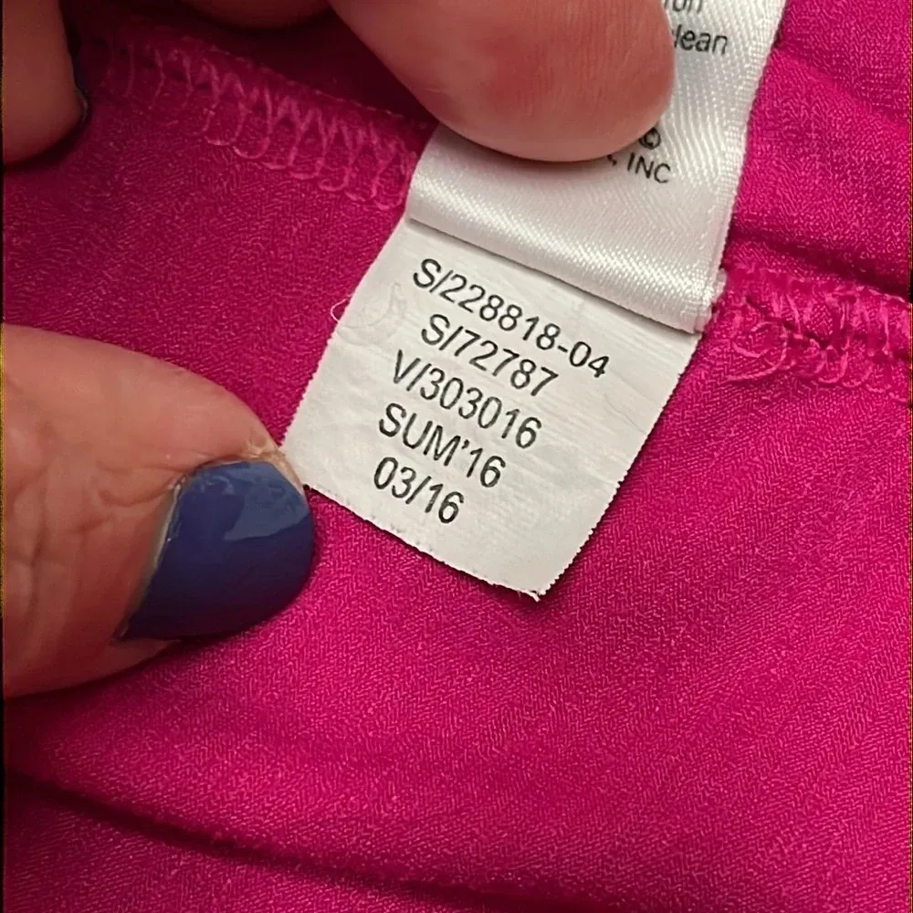 Athleta pink Racerback cutout back side slits short sleeve shirt - Image 11