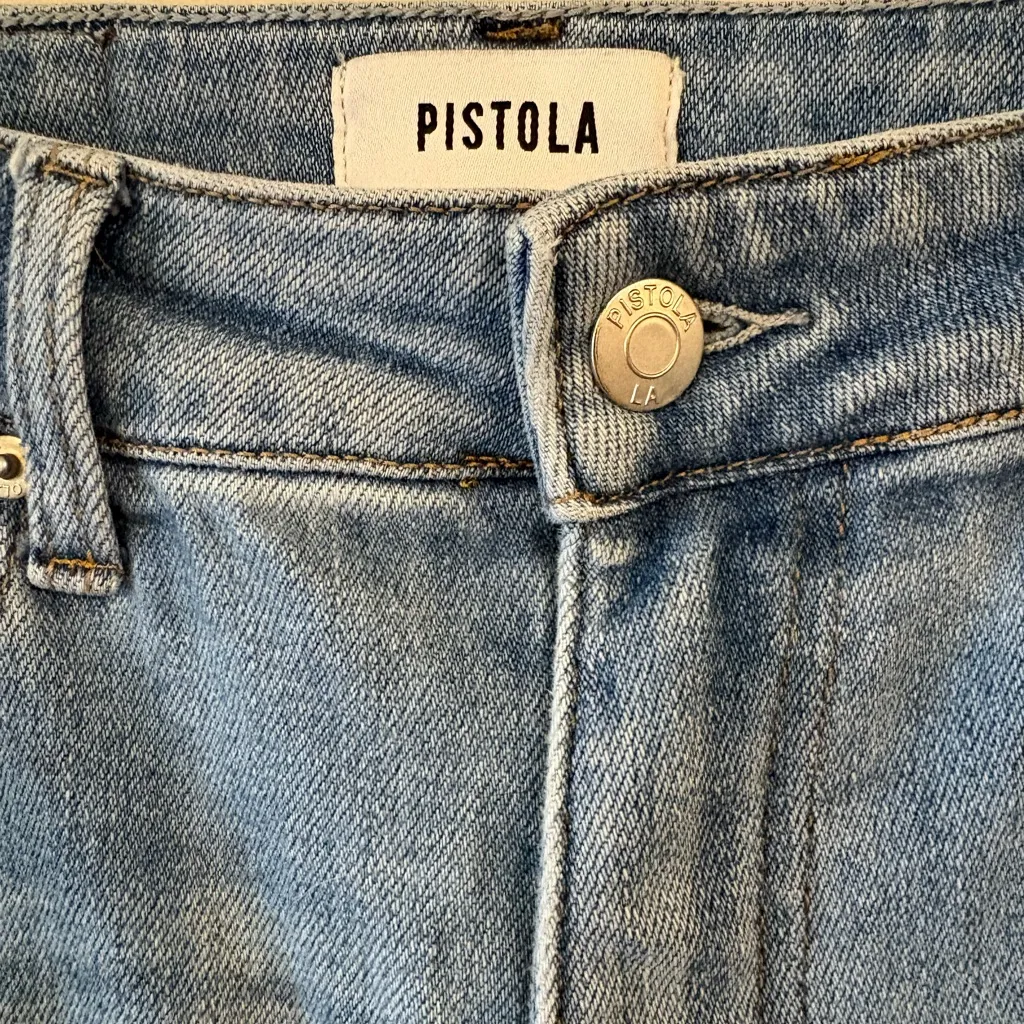 Pistola Light Blue High Rise Jeans - Image 9