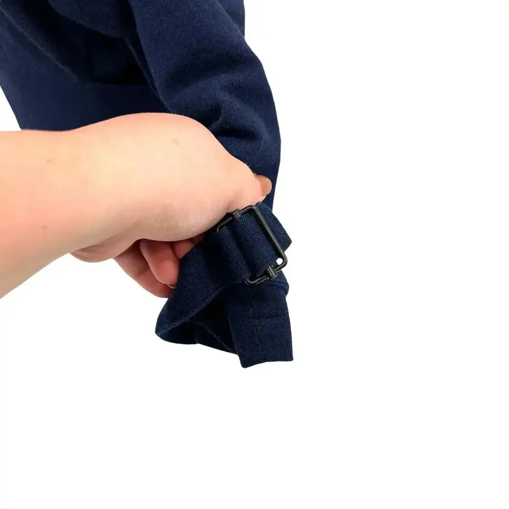 MM6 Maison Martin Margiela Navy Blue Cotton Wool Blend Jacket‎ Size 42 US 6 - Image 9