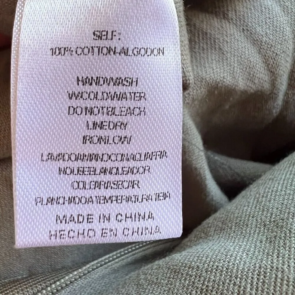 Downeast bohemian Jumpsuit Green Army Tie Front Boiler Zip Closure Coveralls M Size M - Image 7