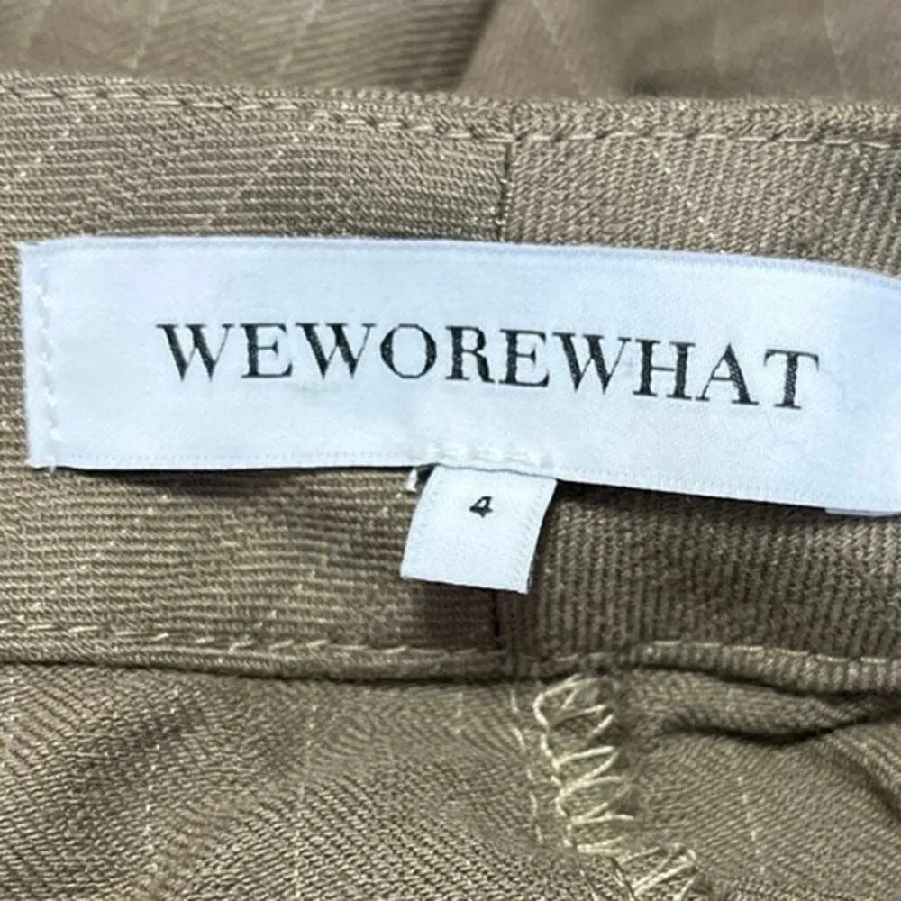 WeWoreWhat Brown Pinstriped Tailored Formal Vest Top Career Trouser Pants Set 4 - Image 7