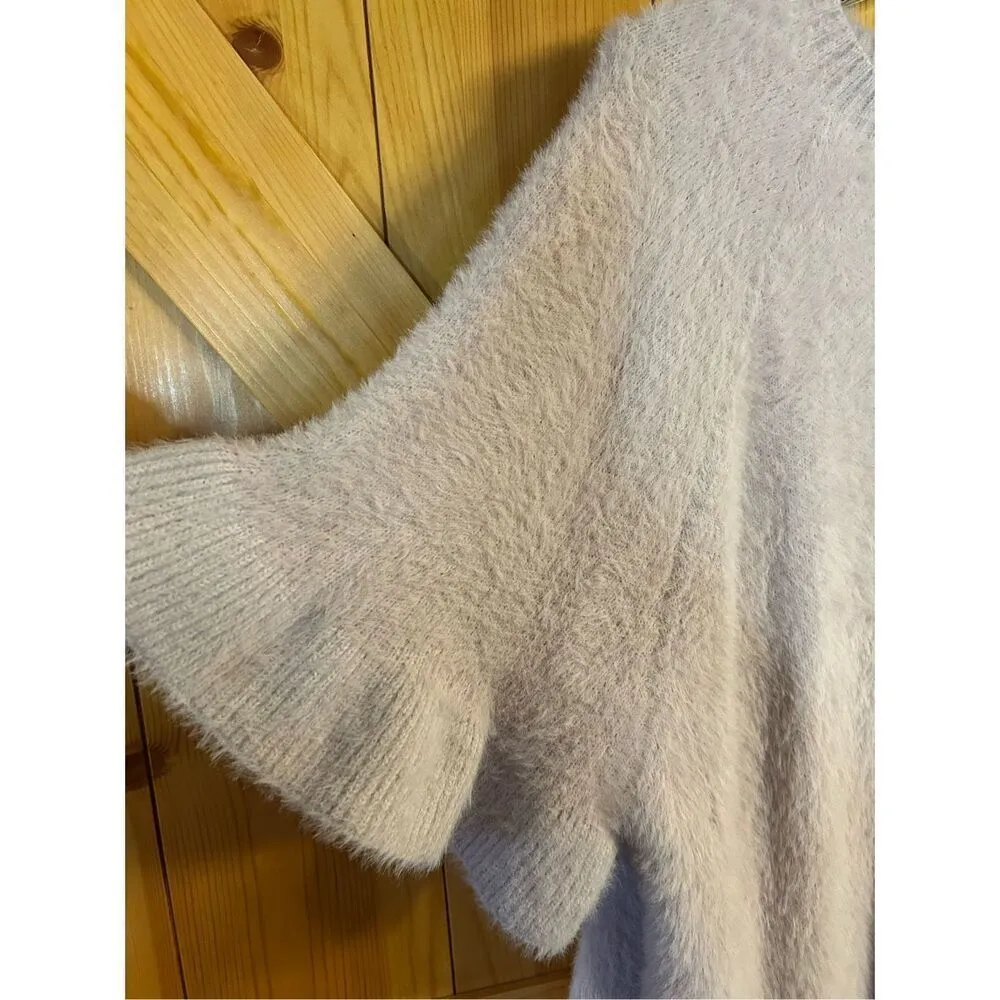 Do Everything in Love Pink sweater poncho, one size, comfy, autumn, cozy, artsy - Image 2