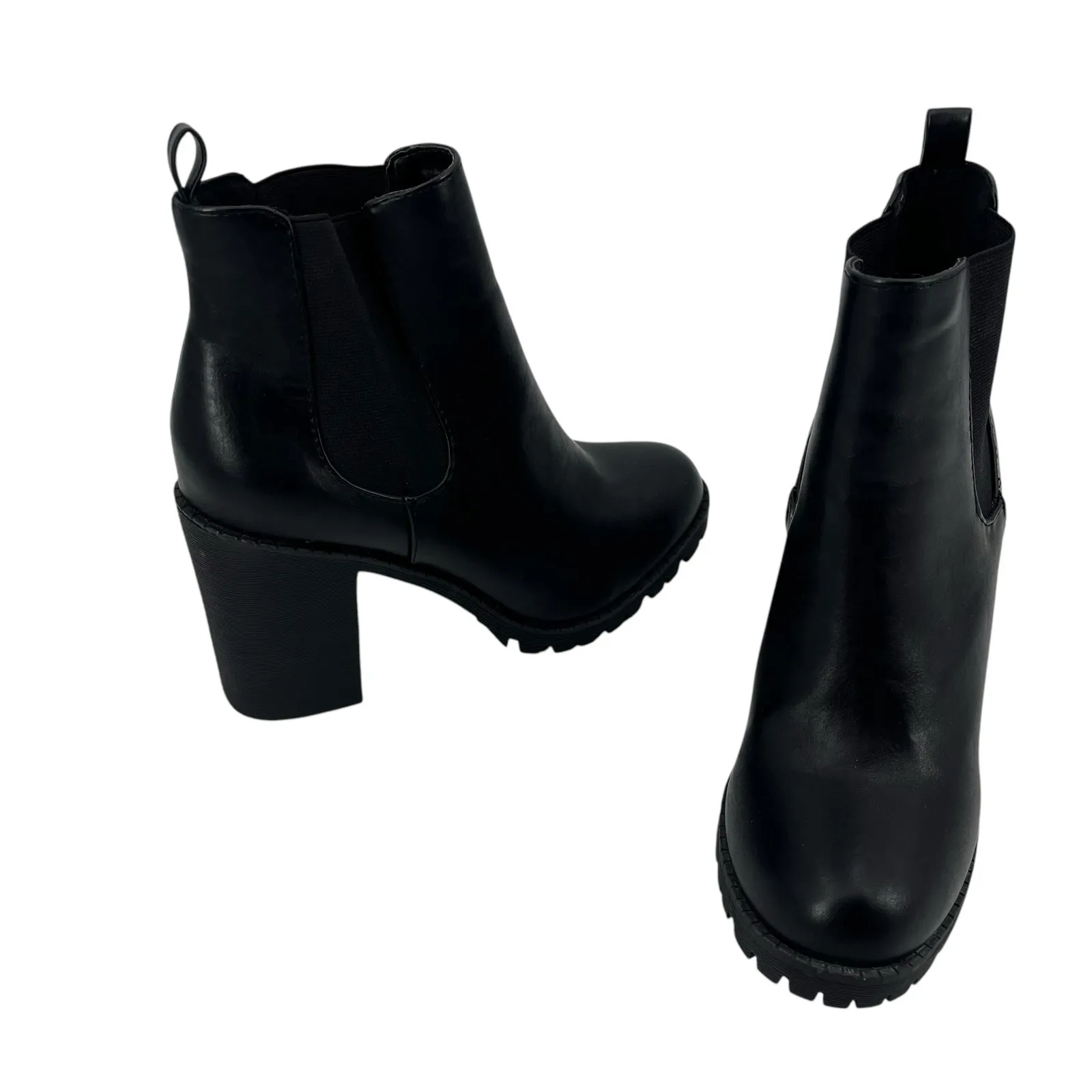 Soda Y2K Chunky Chelsea Womens Boots Sz 9 Lug Sole Grunge Ankle Punk Edgy Street - Image 2