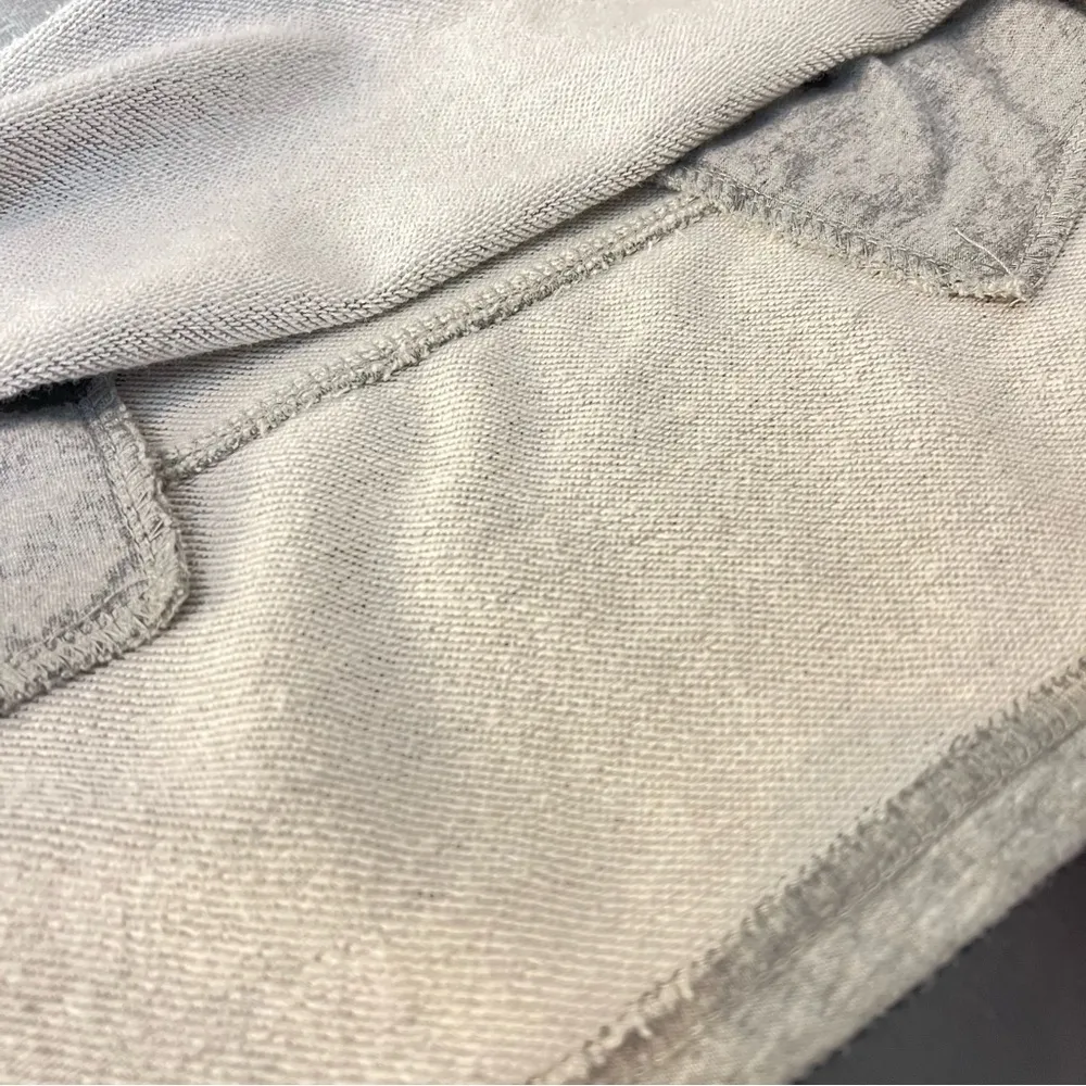 IVI Organic Cotton oversized pullover hoodie, short sleeve, pockets, grey size M Gray Size M - Image 10