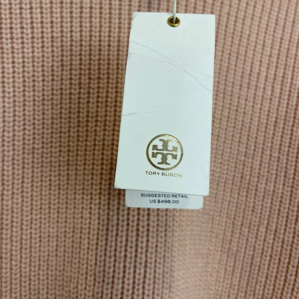 NWT Tory Burch Inez Turtleneck Coastal Pink Sweater Size XS - Image 6