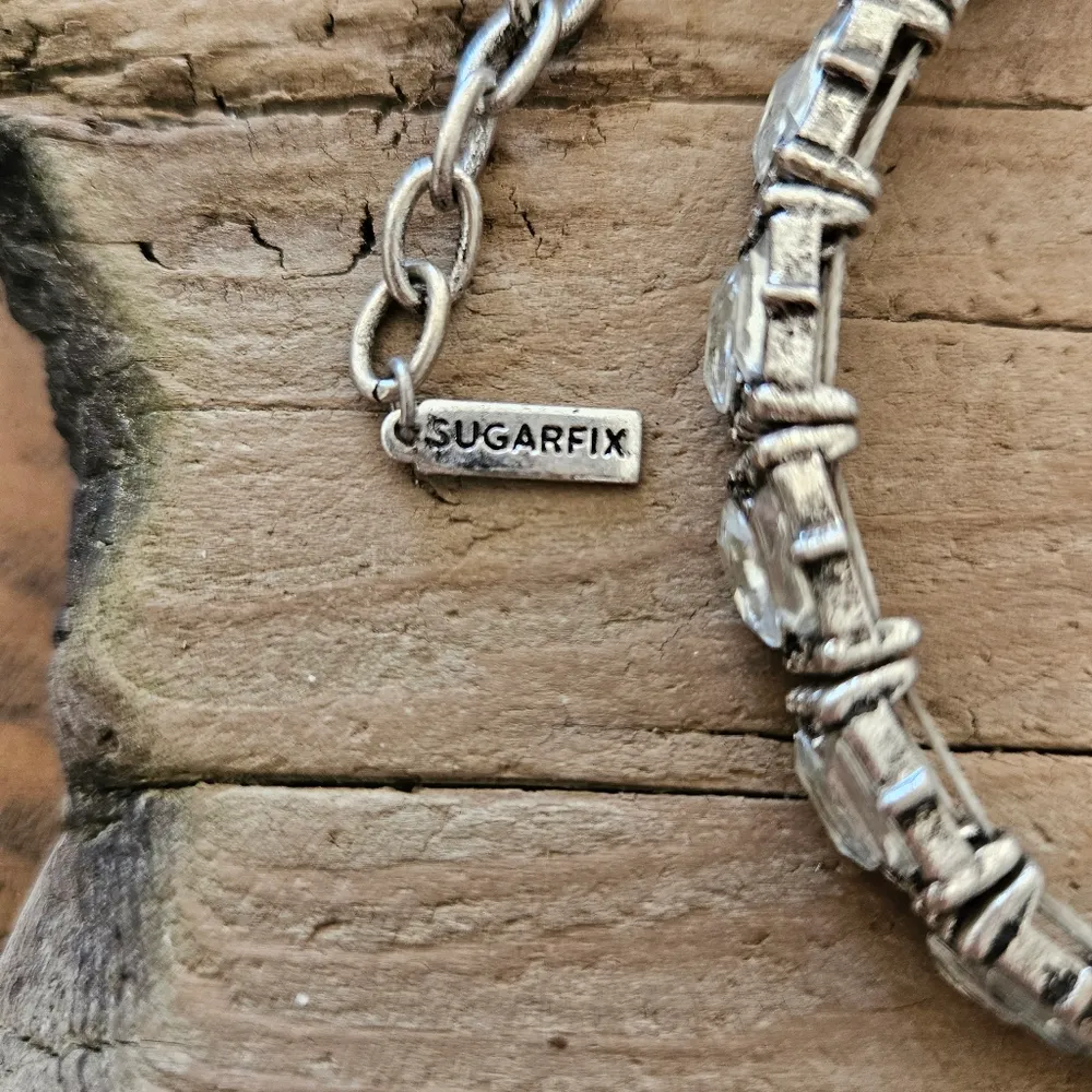 Sugar Fix Silvertone Choker Necklace - Image 2