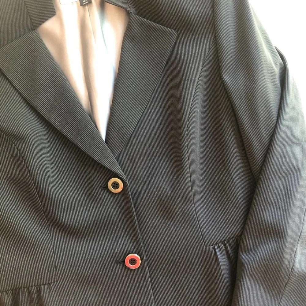 Tahari ASL Suit Jacket Blazer Black Size 10P petite peplum Workwear formal - Image 11