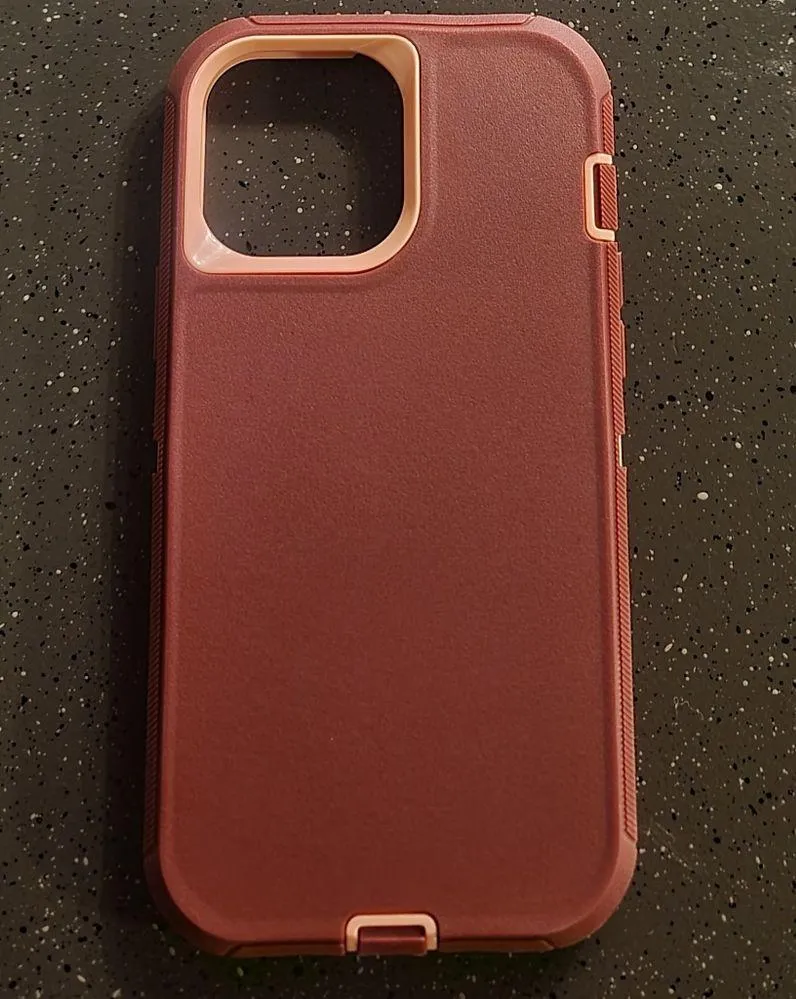 NWT! Iphone 13 Pro Max Wine Red Pink Anti-Scratch 360 Full Body Protective Case - Image 7