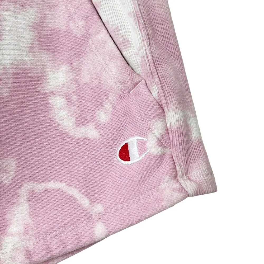 Champion Reverse Weave Pink Tie-Dye Shorts Urban Outfitters UO Exclusive XS - Image 4