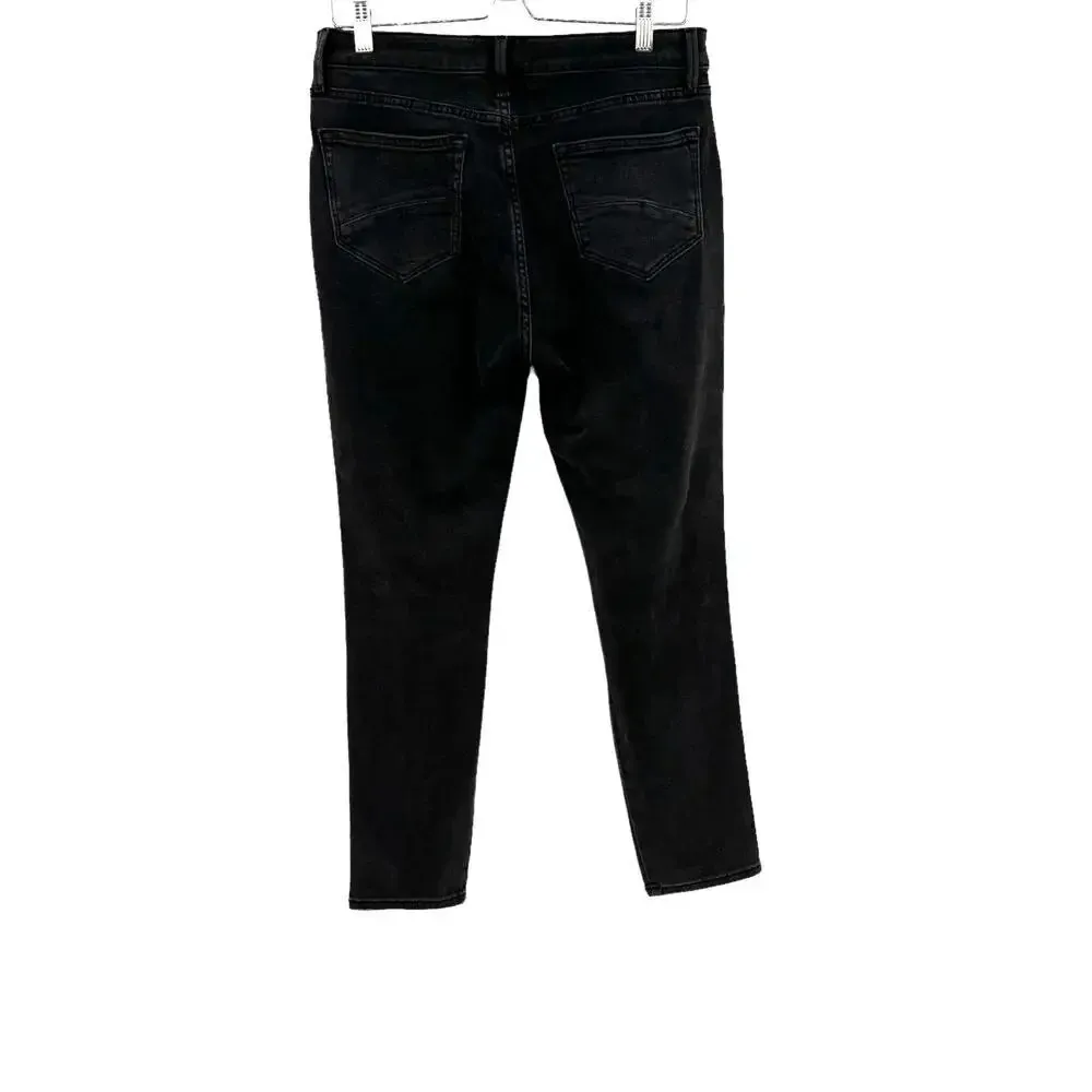 Driftwood Gizelle Skinny‎ Fit Ankle Jeans with Cheetah Stripe Black Size 28 - Image 10