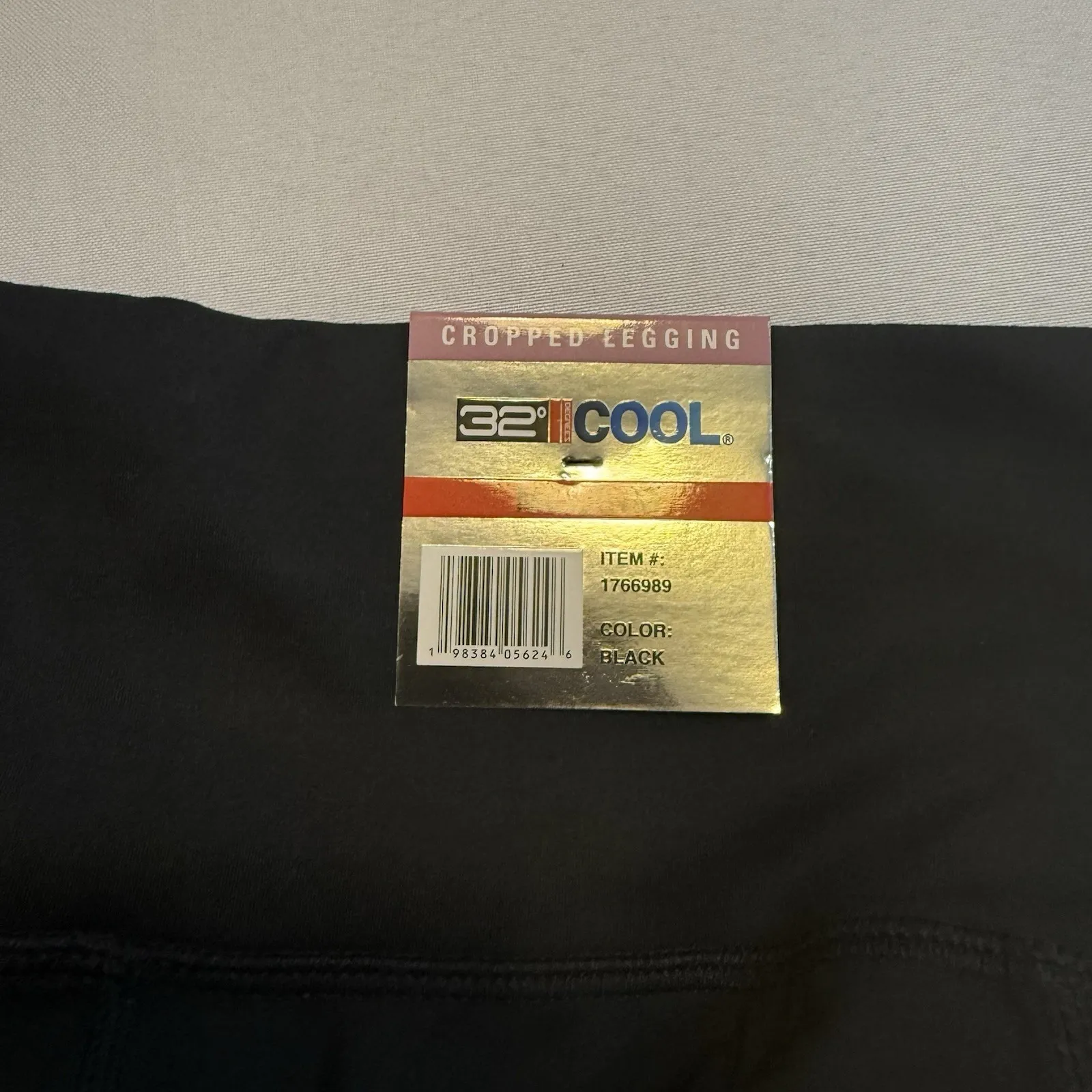 32 Degrees Set Of 2 Women's High Waist Active Crop Leggings Black/Green Size M # - Image 10