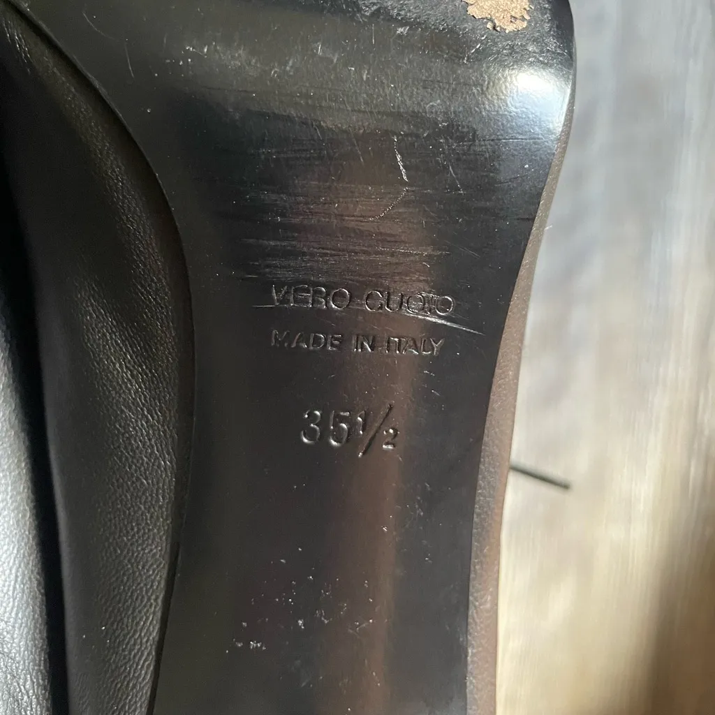 Barneys New York Black Lace-Up Heels - Image 13