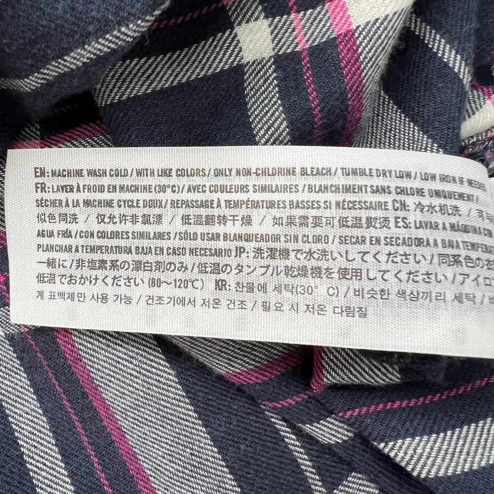 Hollister Shirt Womens Small Y2K Plaid Western Rodeo Cowgirl Country Lightweight - Image 10