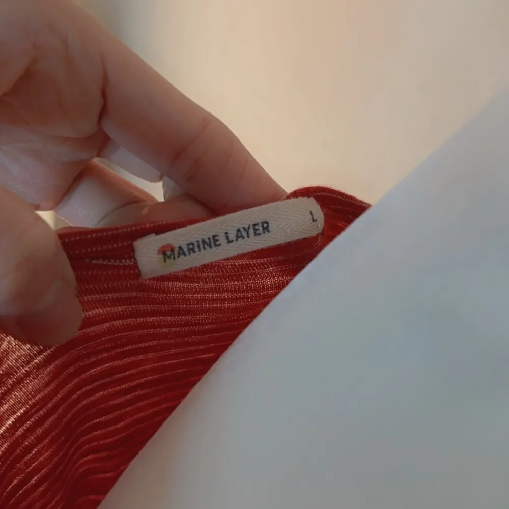 Marine Layer Ava Stripe Wrap Bell Sleeve Top Size Large - Image 4