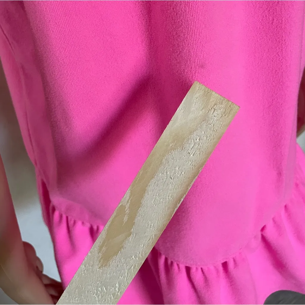 Lilly Pulitzer  Pink Flutter Sleeve Ruffled Blouse - Image 3