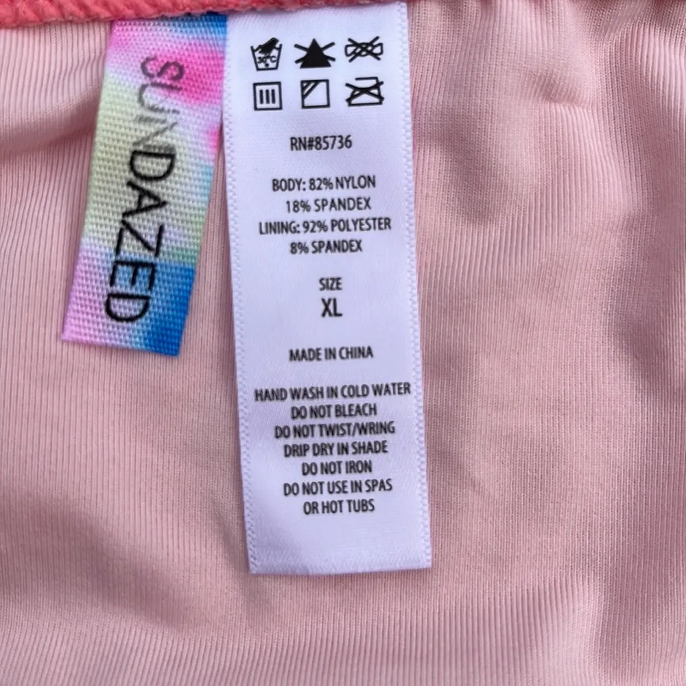 Sundazed salmon colored bikini bottoms Pink Size XL - Image 6